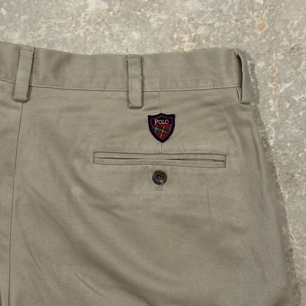 Polo Golf Ralph Lauren Classic Golf Short Men's 34x8 Khaki Chino Cotton Preppy